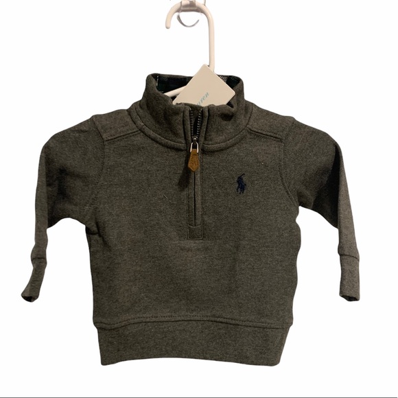 Polo Ralph Lauren Other - Polo Ralph Lauren Baby Boy Grey Sweater NWT